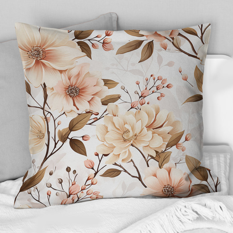 Coussin Antique Garden I - Plants, H 18 po x l 18 po