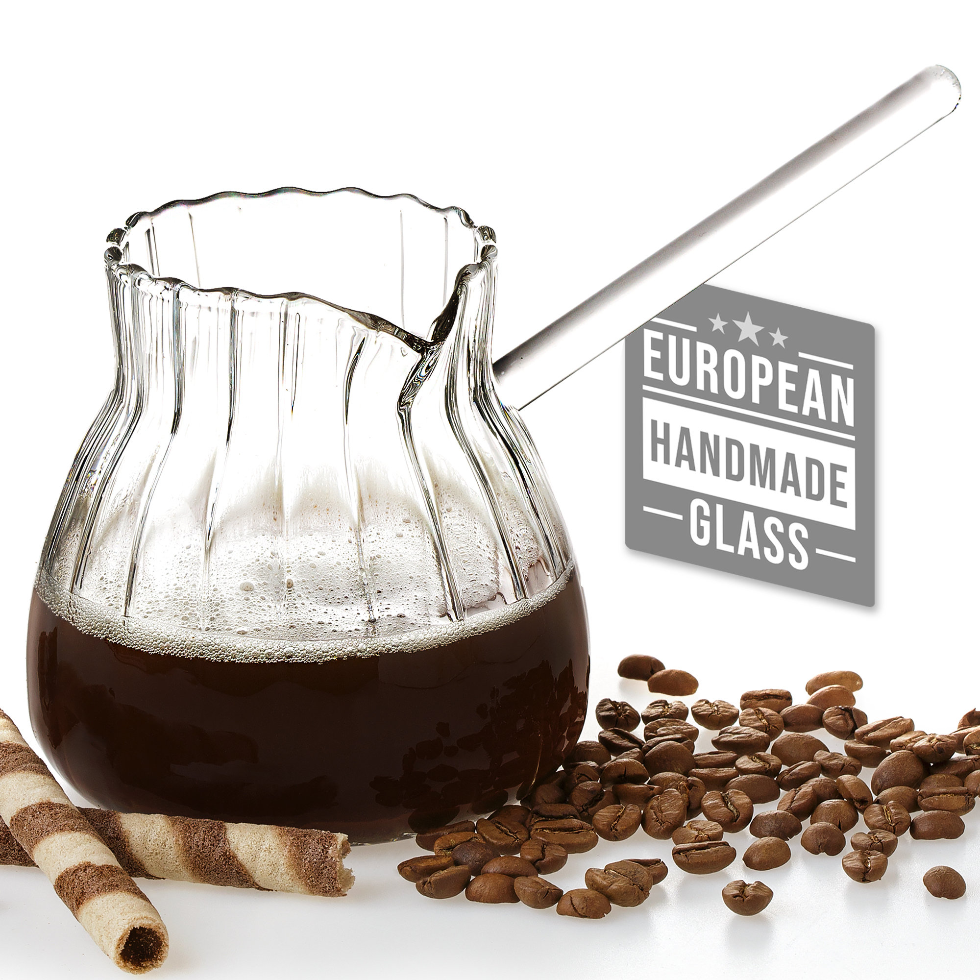 High Quality Stainless Steel Butter Warmer Coffee Milk Warmer Turkish  Coffee Pot 24 Oz.