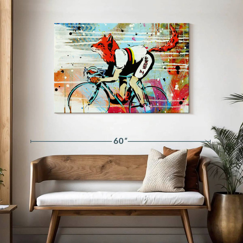 Brampt Le Fox, 30" H x 45" W