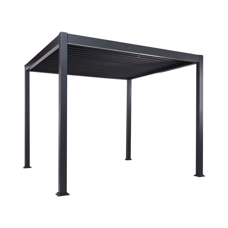 Roseleen 2.5m x 3m Metal Pergola, Black