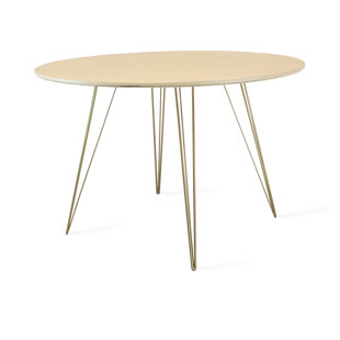 Williams Round Metal Base Dining Table