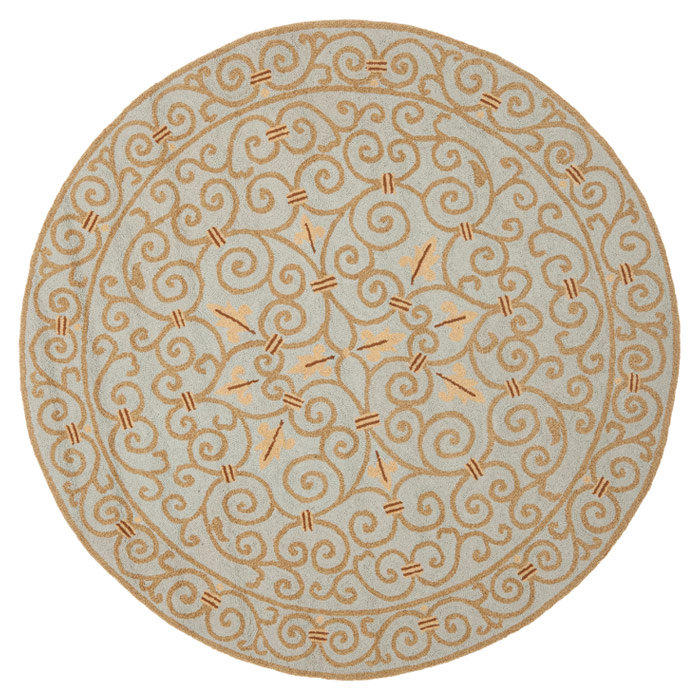Cher Hand Hooked Wool Pile Oriental Rug