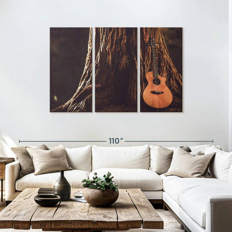 Abarca Forest Acoustic Guitar, 48" H x 74" W