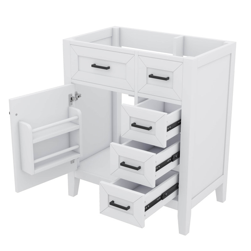 Meuble-lavabo de 30 pouces sans tiroir inclus, Blanc