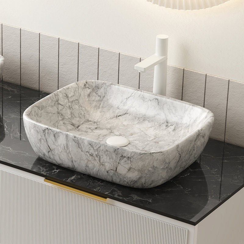 19'' Bathroom Ceramic Sink Without Cabinet