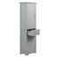 Grande armoire de rangement pour salle de bain, armoire de rangement autoportante avec deux tiroirs de taille différente et tablette réglable-1166308814-1158251773