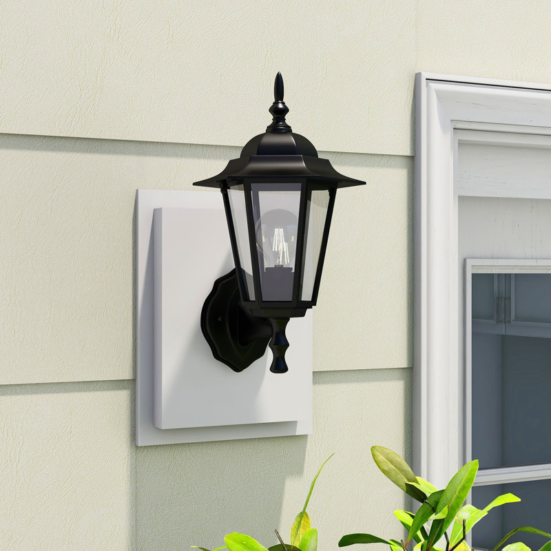 Berkett Aluminum (hammered) Wall Light, Black