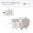 Aegean Modern Chenille Power Recliner with Dual Motor and Covered Arms-1827785965