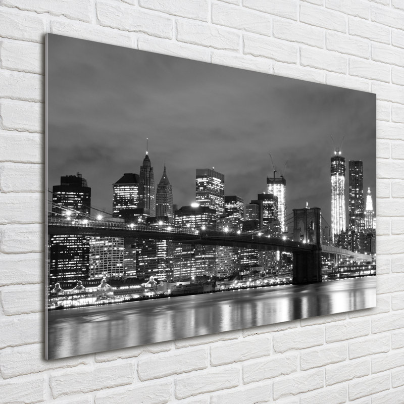 Manhattan New York - No Frame Print on Glass
