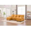 Canapé en U en forme de nuage, canapé modulaire 4 places en chenille confortable de 110 po pour le salon, canapé-lit modulaire avec méridienne double et mousse mémoire pour appartement-378674339