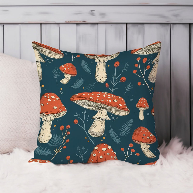 Botanical Mushroom Dreams XI Modern, 16"H x 16"W
