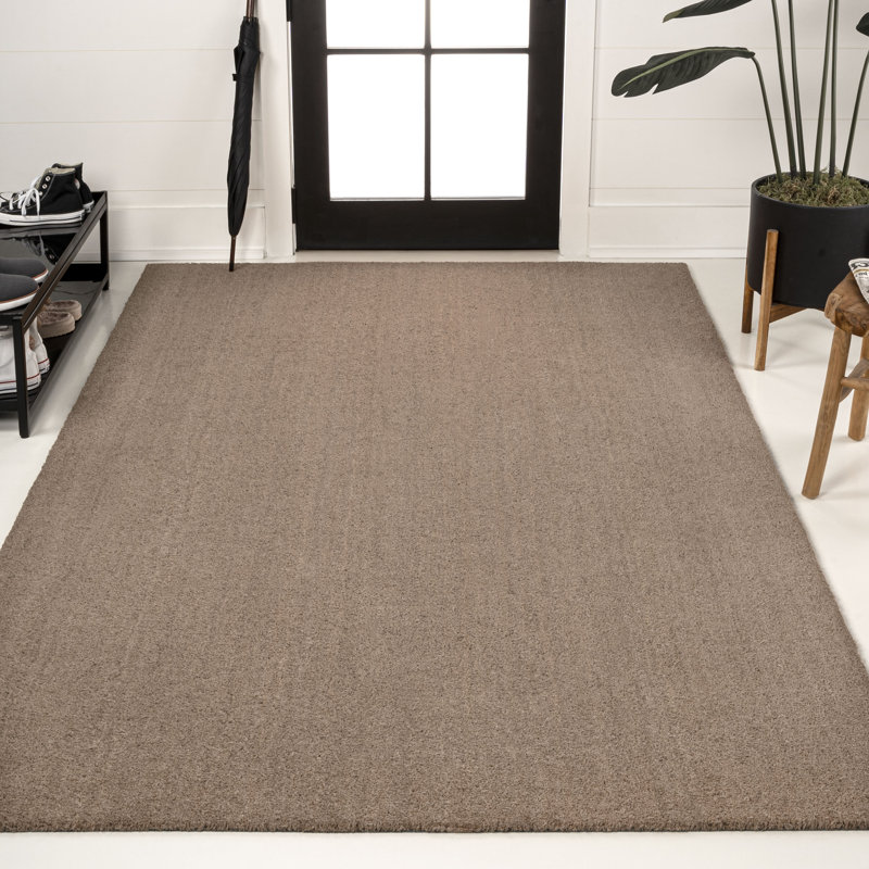 Kalonni Classic Casual Commerical Natural Coir Indoor/Outdoor Mat, 60" W x 96" L, Taupe