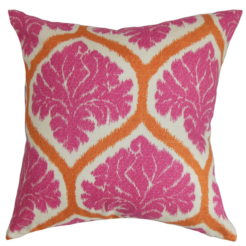 Housse et insert de coussin 100% coton Priya, Rouge coquelicot, H 22 po x l 22 po