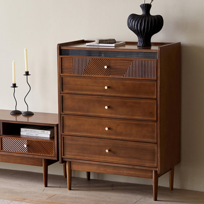 Commodes décoratives en bois massif, armoires de rangement de chambre à coucher et de chevet