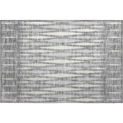 Premium Machine Washable Prisco Gray Rug