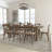 Aylar Rustic Folding Farm Table Set with Cross Back Chairs and Cushions-15992614-88932466