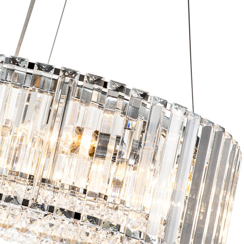 Abigeal 6 - Light Chandelier with Crystal Accents