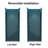 Aarna 30 in. W x 72 in. H Pivot Framed Shower Door with Clear Glass