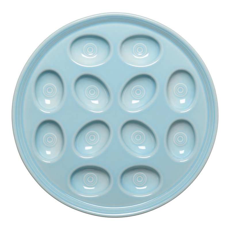 Fiesta Egg Platter, Sky