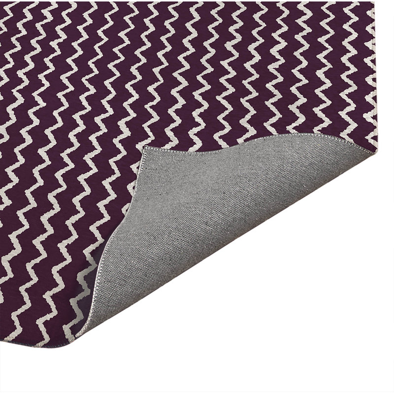 Paillasson d'intérieur à chevrons, Aubergine, L 60 po x L 36 po