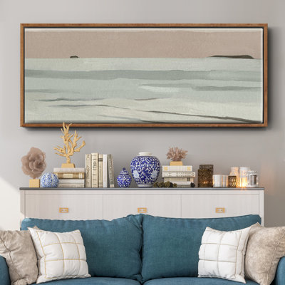 Muted Tonal Horizon II- Framed Canvas
