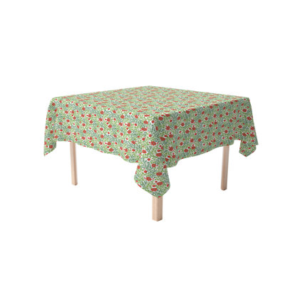 Fabric Textile Products, Inc. Square Tablecloth, 100% Cotton, Floral 72 -  Red Barrel StudioÂ®, 04A88A70C665440CA39D99EB3322BEB1