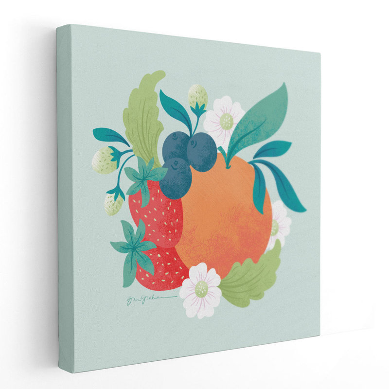 Market Fresh II - reproduction d'art sur toile, H 12 po x l 12 po
