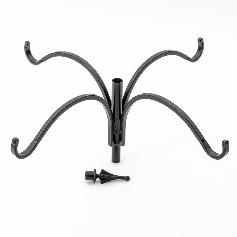 Erva 4 Arm Complete Bird Feeder Pole Set with Squirrel Baffle