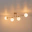 Plafonnier semi-encastré 4 lumières