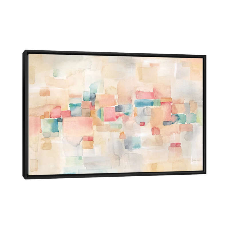 «Desert Dreams Landcape», peinture sur toile, H 18 po x l 26 po x P 1,5 po, Toile avec cadre noir
