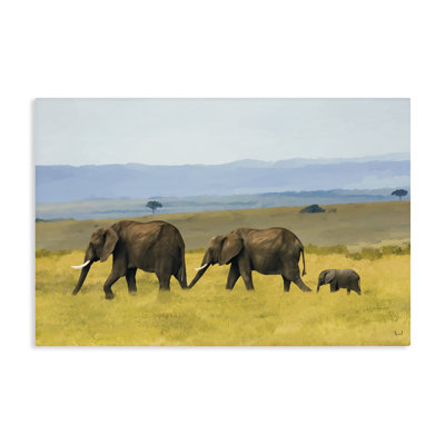 Éléphants dans la prairie, conception par Renel Peters