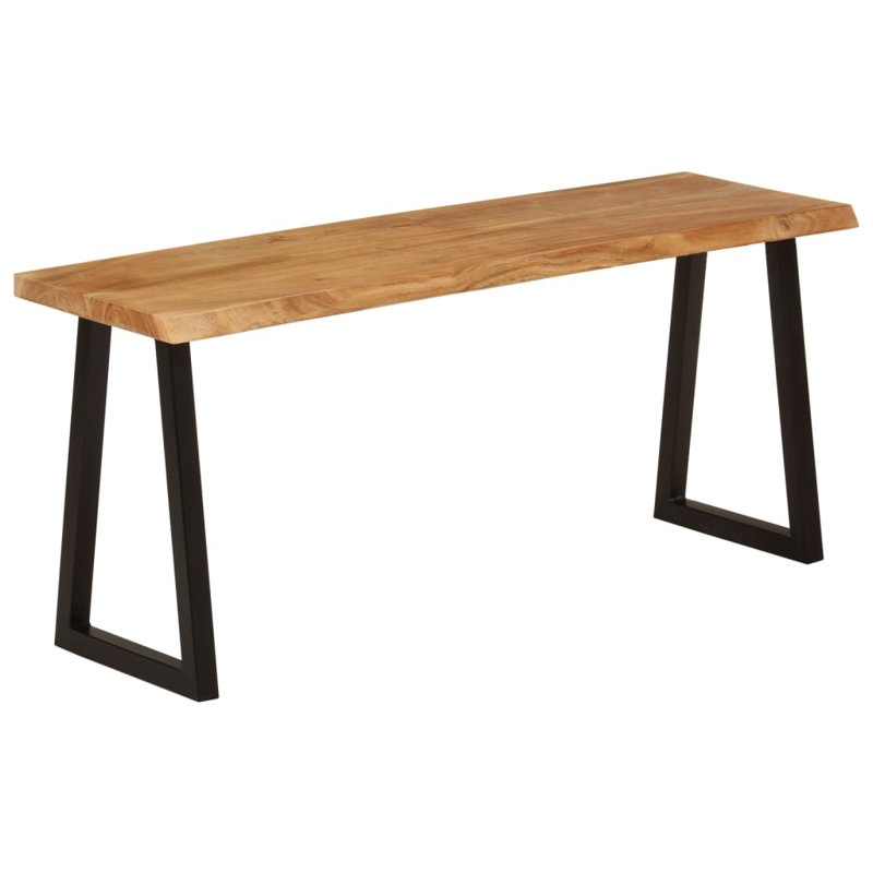  Banc en bois massif d'acacia 41,3 po Live Edge