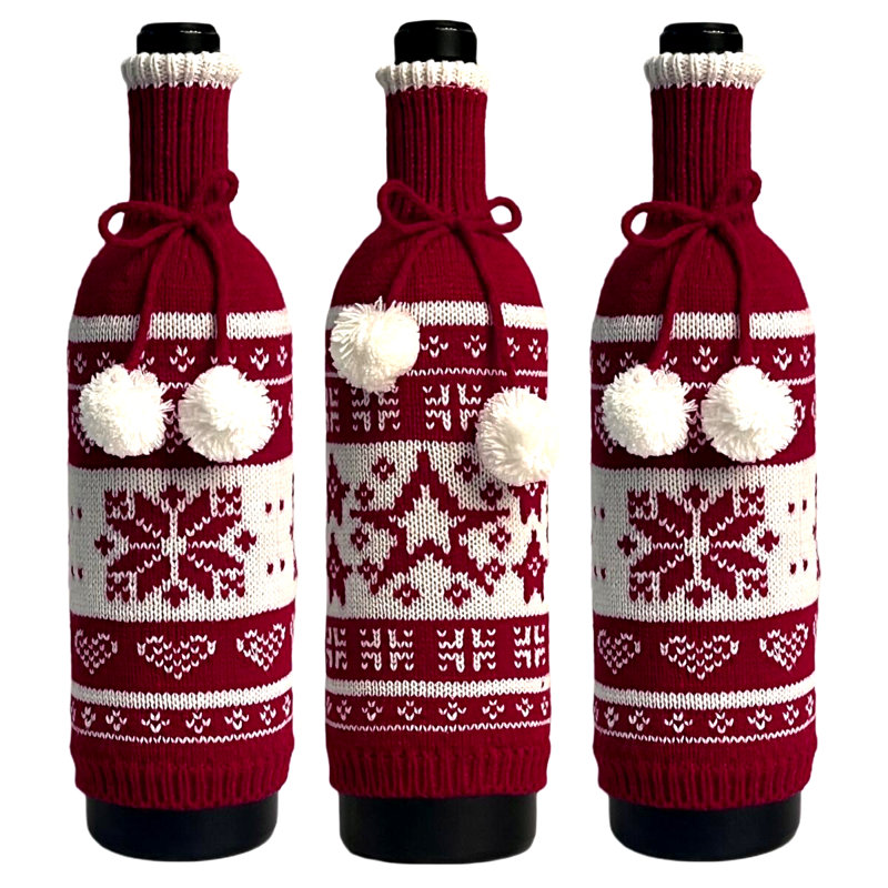 Couvre-bouteilles de vin de Noël