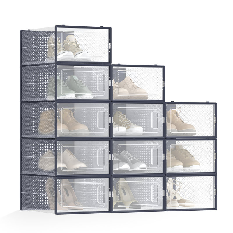 1 Yes Shoe Storage Box, Gray