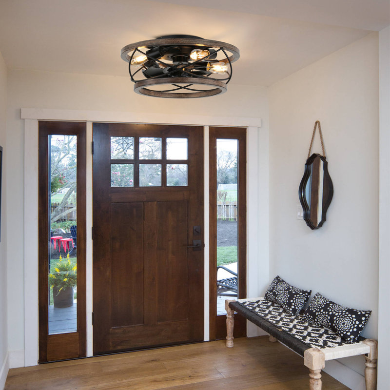 Ventilateur de plafond 18 po avec ensemble d'éclairage Joyace