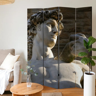 Paravent Rome en toile multicolore 48 po x 72 po Fatemeh