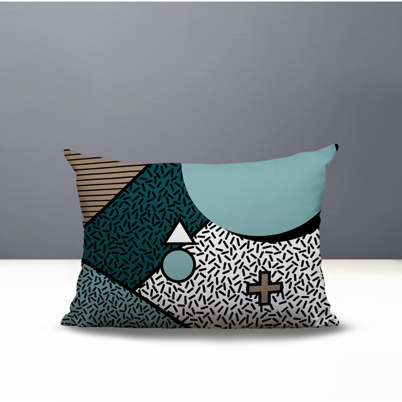 Coussin lombaire réversible intérieur / extérieur Zestra, Rectangle H 18 po x l 25 po, Émeraude