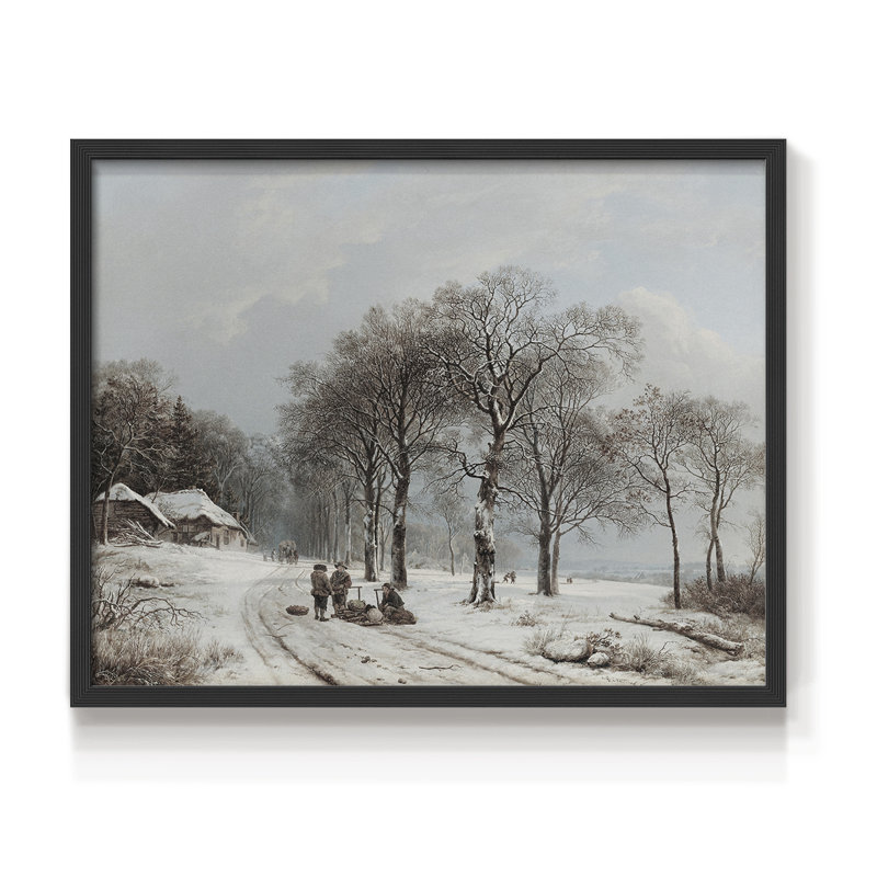 Paysages rétro-CCX - reproduction encadrée, H 22 po x l 28 po, Noir