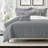 Ensemble d'édredon en coton gris uni 8 pièces Shay-109897604