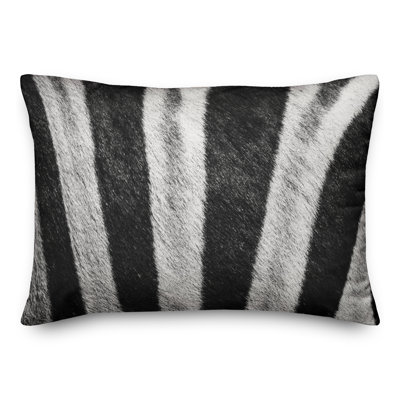 Coussin lombaire en fourrure de zèbre