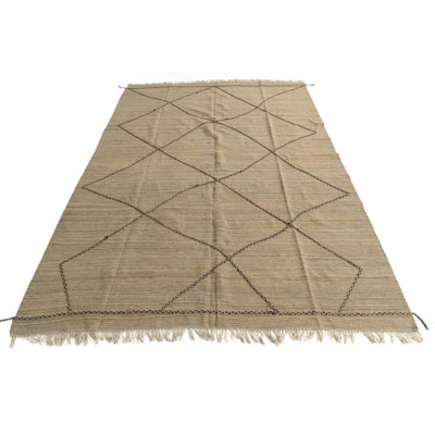 7x10 Powell Light Brown Rug