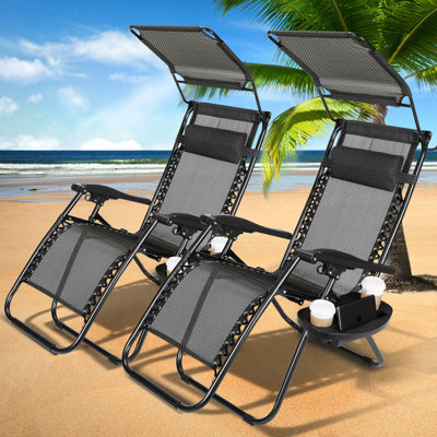 Fauteuil inclinable zéro gravité avec coussin Johan