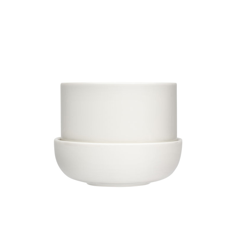 Juba Handmade Ceramic Pot Planter, White