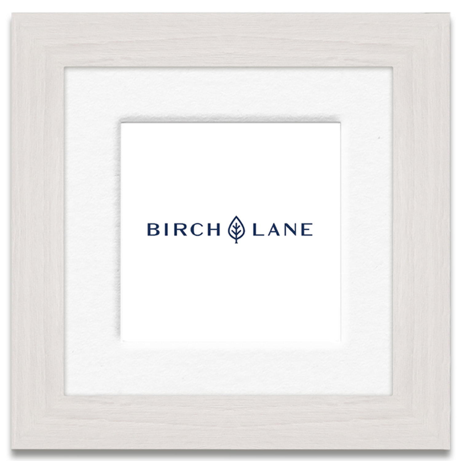 Arkhurst Wood Picture Frame with Mat, White, 10" x 10", 5" x 5"