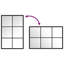 Mikayia Rectangular Metal Wall Mirror-269484445