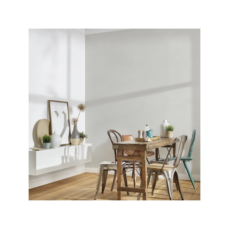Flourish 10.05m x 53cm Textured Wallpaper Roll, Silver