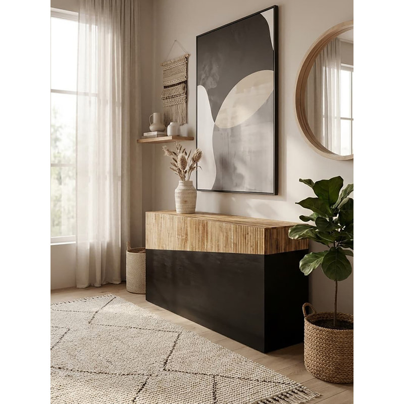 140cm Solid Wood Console Table
