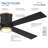 Falco 54" Led Flush Mount Ceiling Fan-116794732-116794730