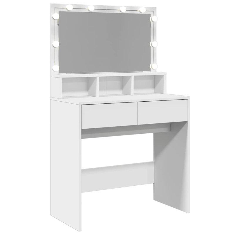 Dressing Table With LED 80X41x134.5 Cm, White