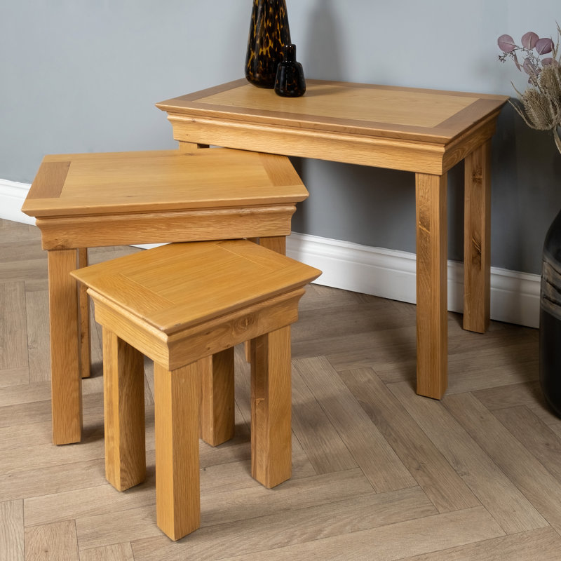Glessite Solid Wood Nesting Tables